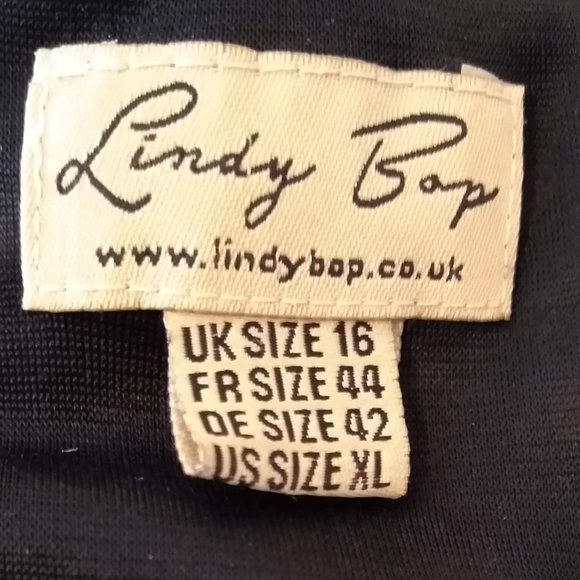 Lindy Bop black Dottie dress VGUC size XL - Picture 5 of 7